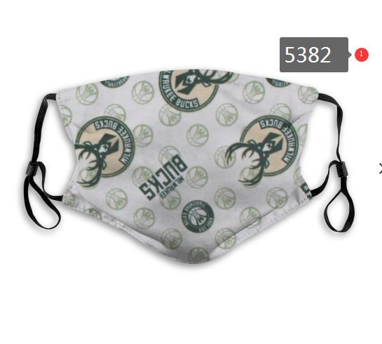 2020 NBA Milwaukee Bucks #4 Dust mask with filter